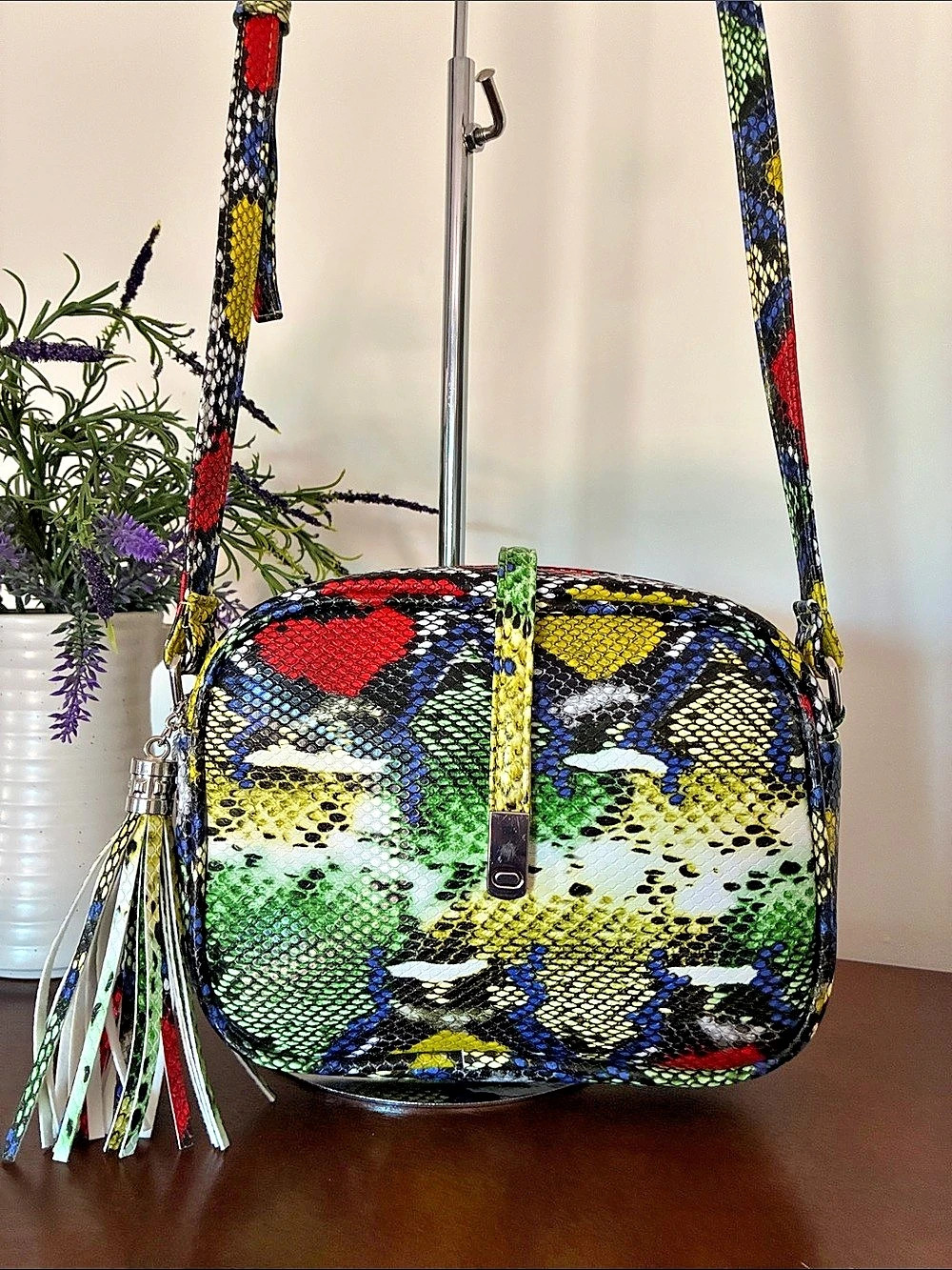 Lola Mae Snake Embossed Crossbody